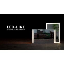 Infranomic LED Line Spiegelheizung rahmenlos